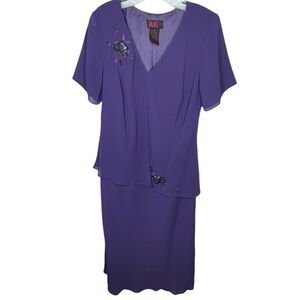Vintage R&K Woman Purple‎ Dress